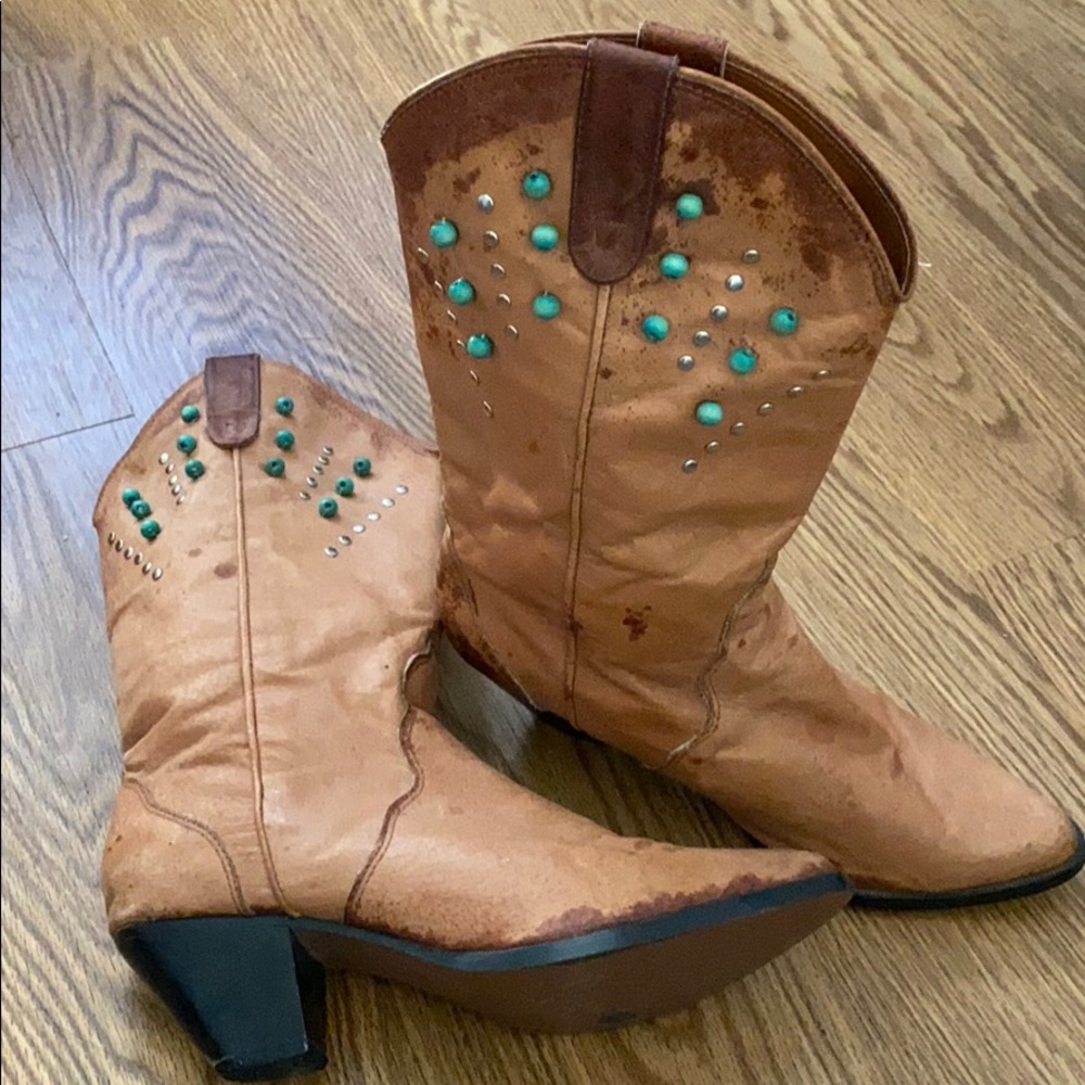 Brown cowgirl boots - Picture 2 of 8
